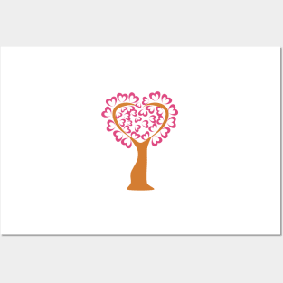 A hearts Tree Posters and Art